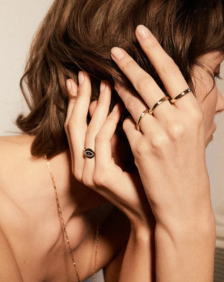 Round Gold & Diamond Band