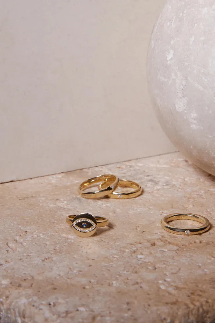 Round Gold & Diamond Band