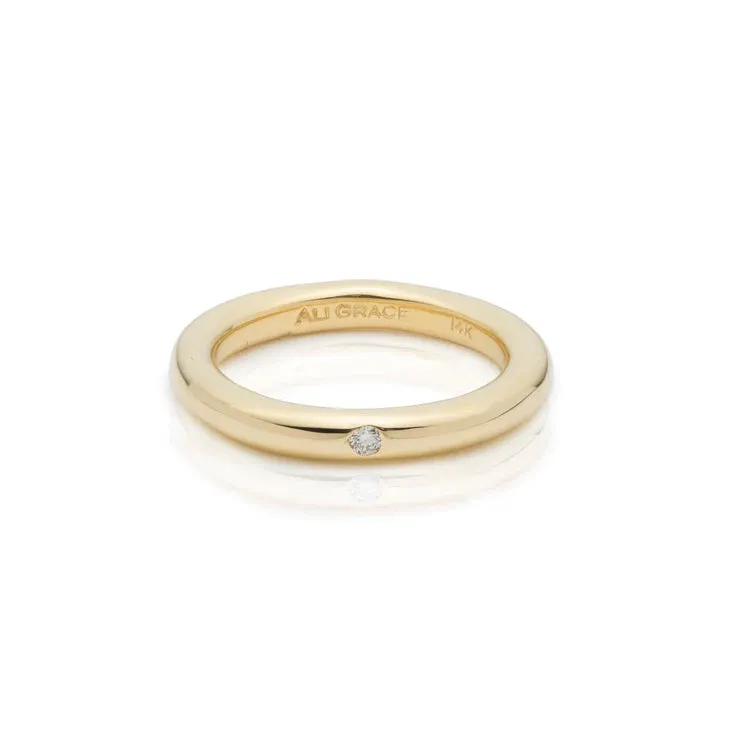Round Gold & Diamond Band