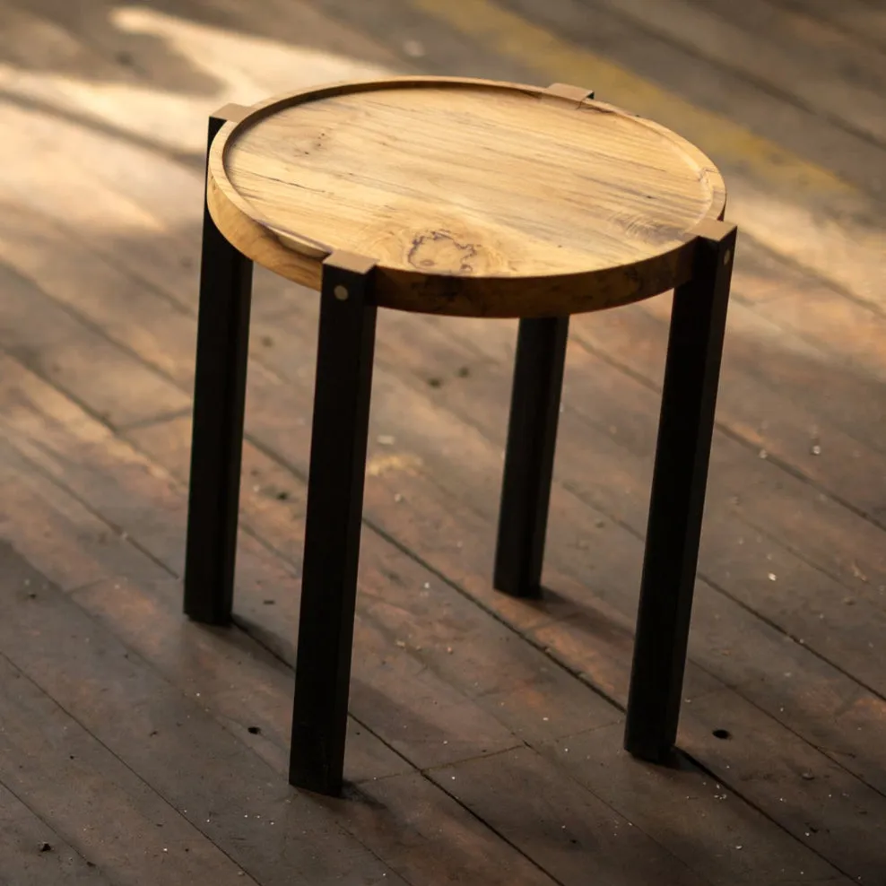 Round Modern Side Table | Waverly Limited Edition and One of a Kind