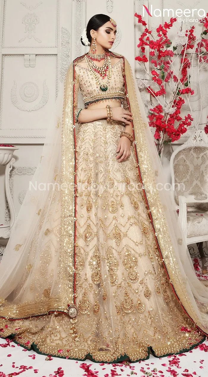 Royal Pakistani Bridal Lehenga Choli for Wedding #BR117