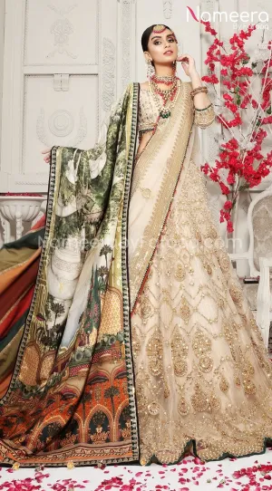 Royal Pakistani Bridal Lehenga Choli for Wedding #BR117
