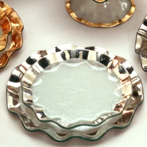 Ruffle Platinum Salad Plate 9 1/2"