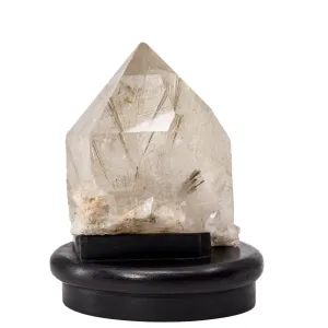 Rutilated Quartz 7 Inch 1.5kg Natural Crystal on Stand - Brazil