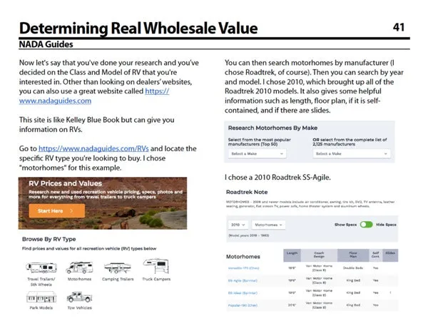 RV Buying Secrets