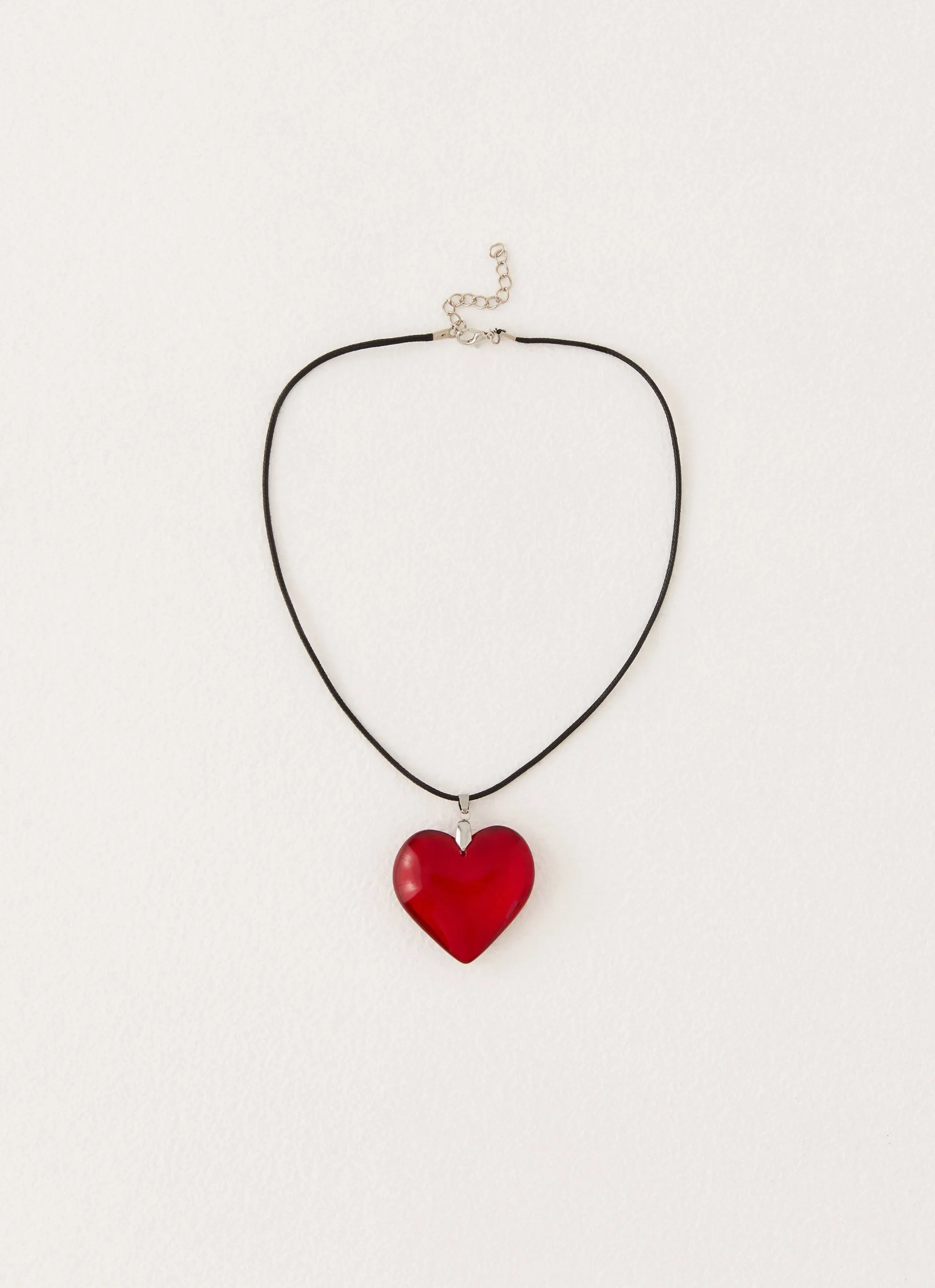 Saint Heart Necklace - Red