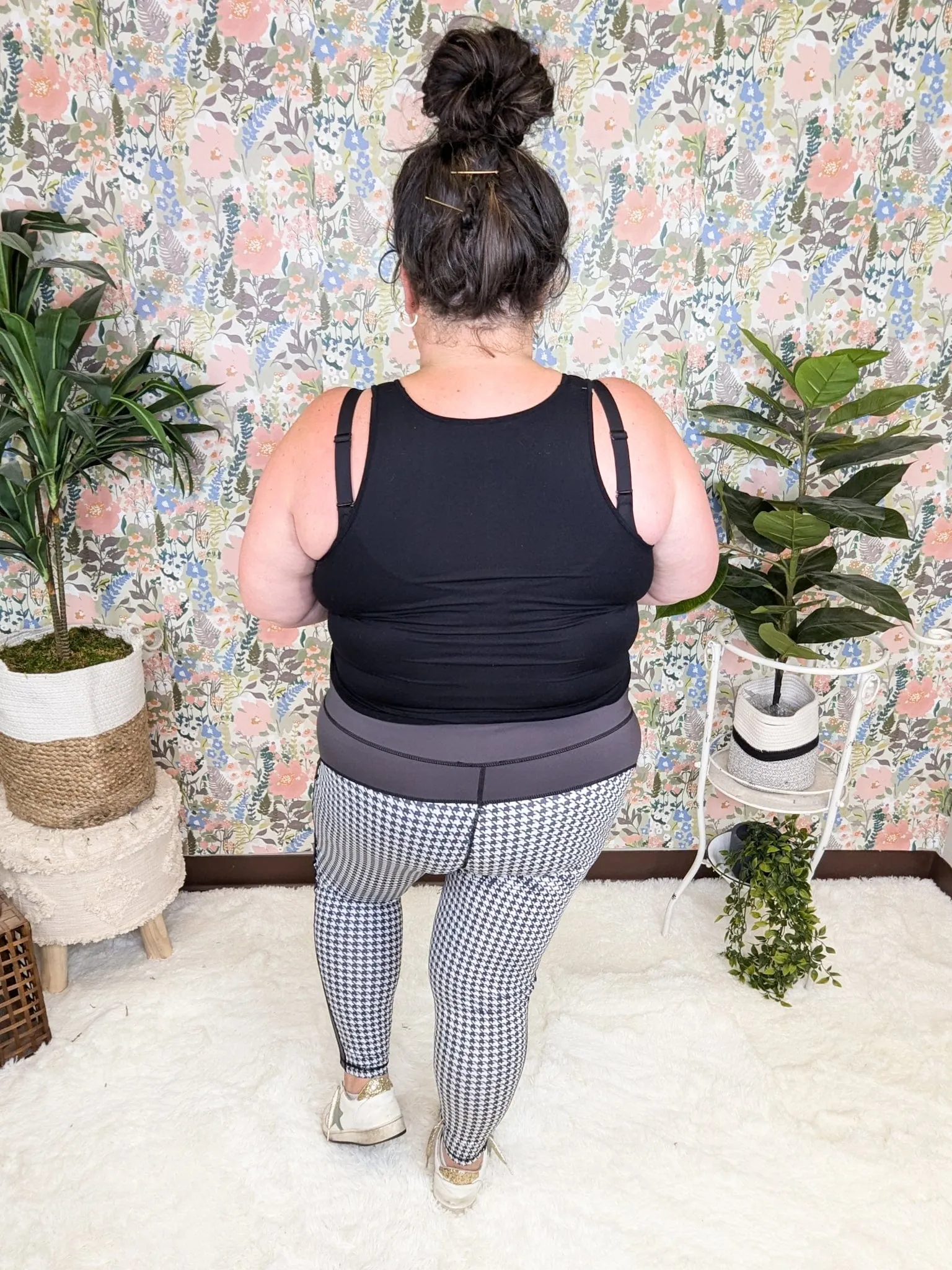 SALE- Harper Houndstooth Leggings w/Side Panel Accent