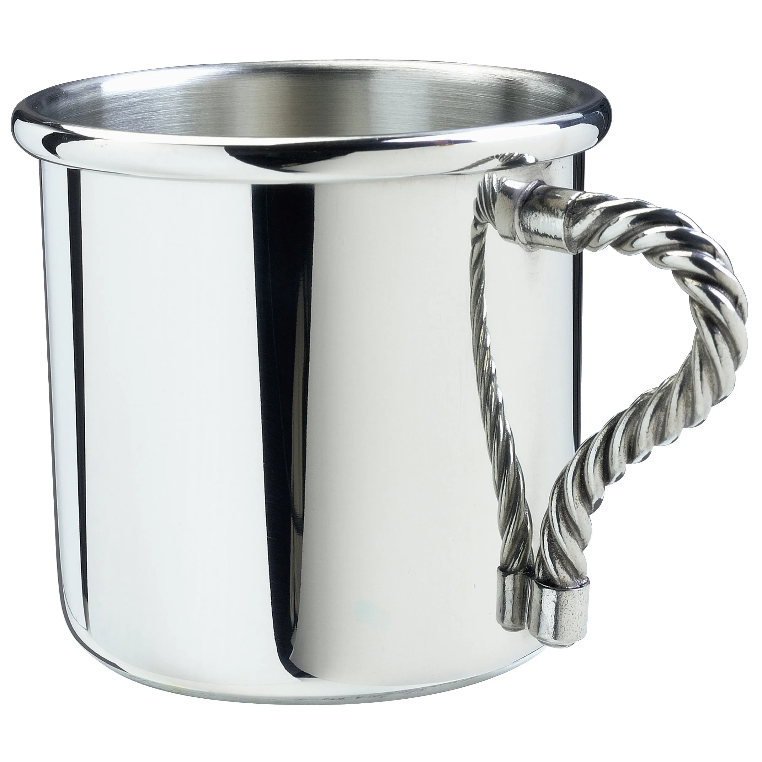 Salisbury Rope Handle Pewter Baby Gift set