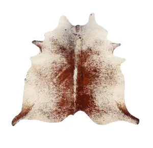 Salt & Pepper Brown & White Premium Brazilian Hide, XL CH17N V