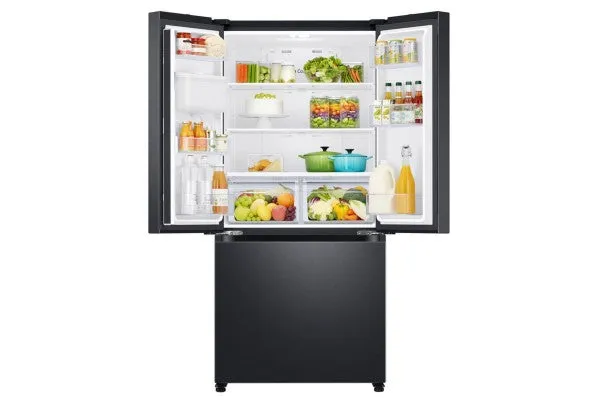 Samsung 470L Net Frost Free French Door Fridge - Gentle Black RF49A5202B1