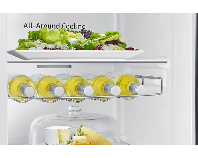Samsung 617L Gentle Silver Side By Side Fridge RS65DG54R3S9FA