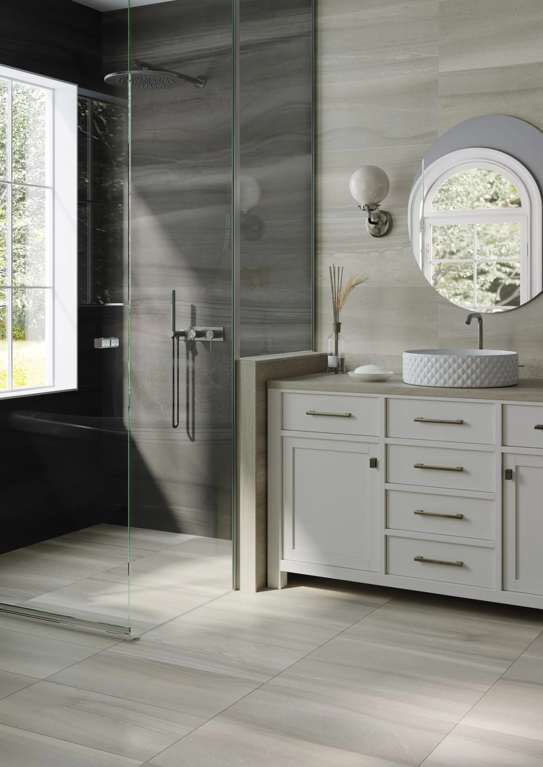 SANDWAVES DARK Porcelain Tile