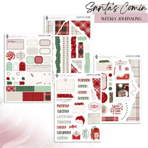 SANTA'S COMIN' WEEKLY JOURNALING KIT