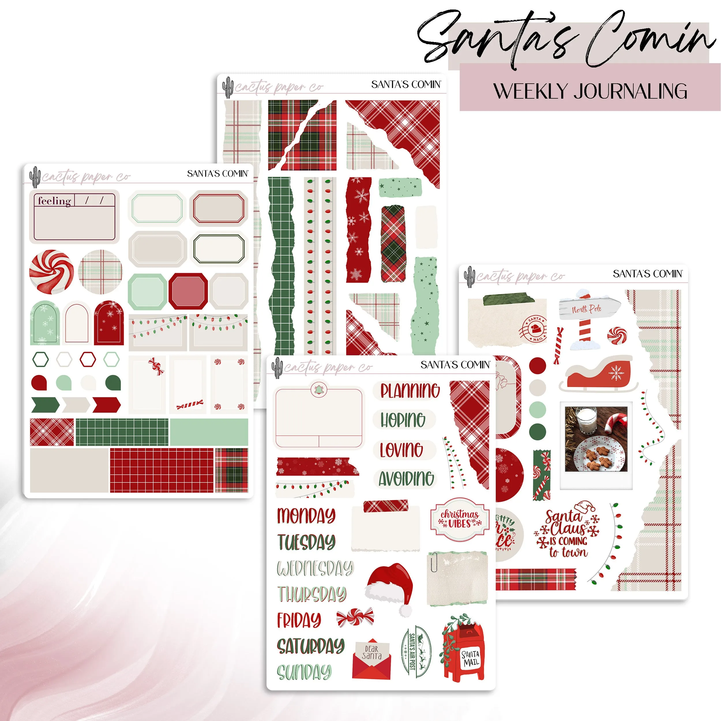SANTA'S COMIN' WEEKLY JOURNALING KIT