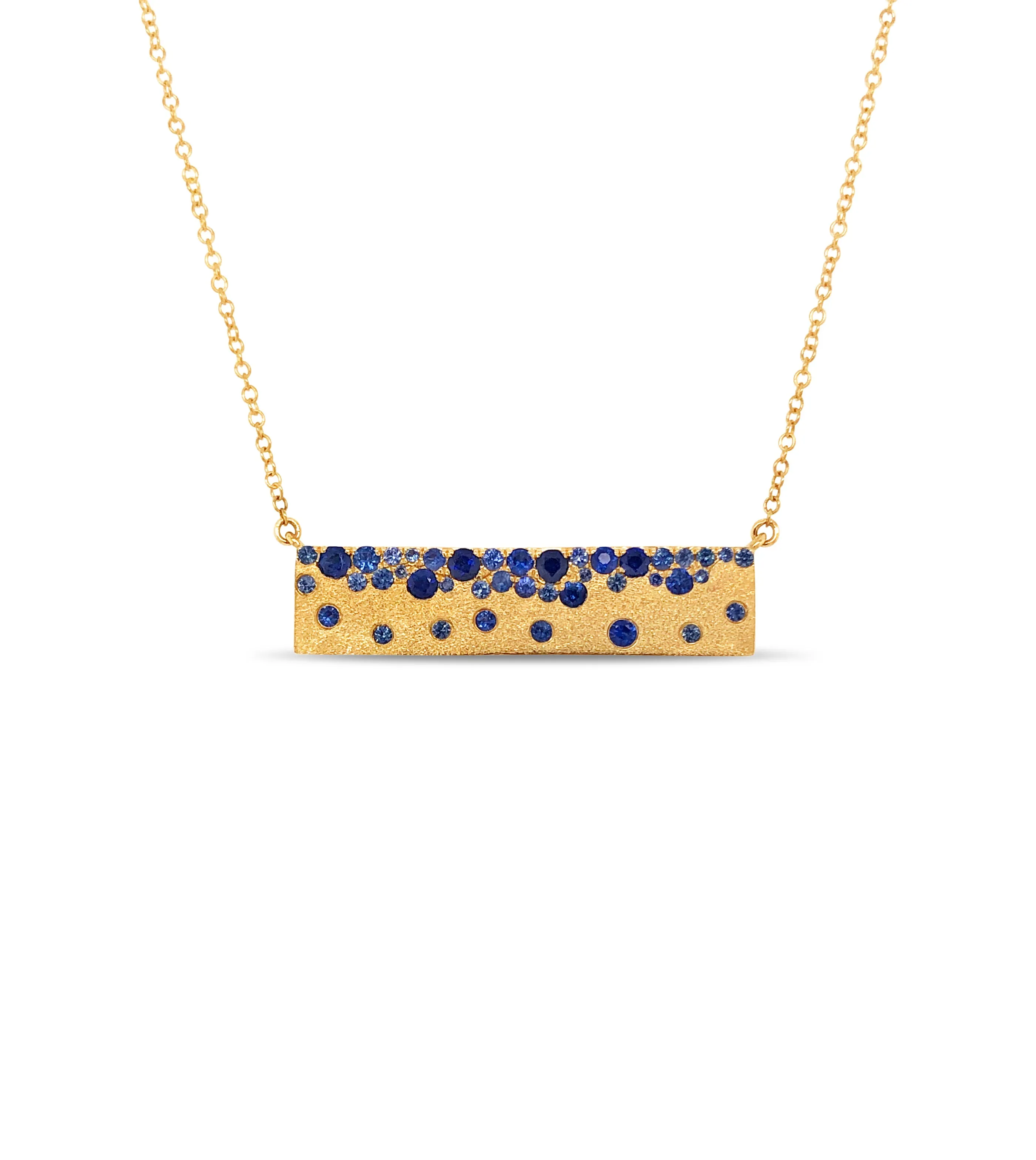 Sapphire Celestial Bar Necklace