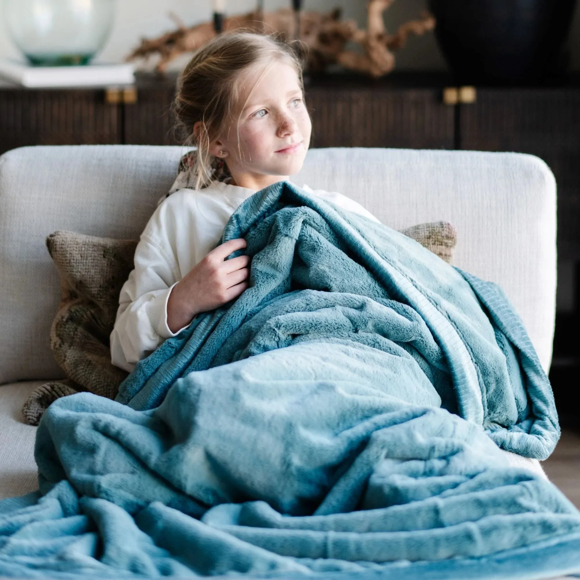 Saranoni - Lush Blanket - Mineral Blue