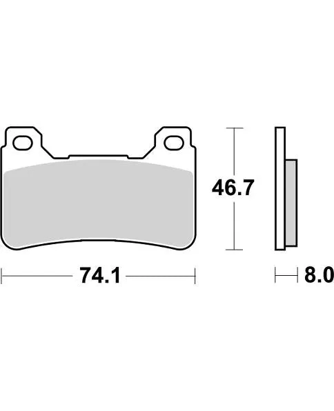 SBS 809SP Front Brake Pads