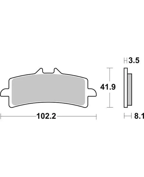 SBS 841SP Front Brake Pads