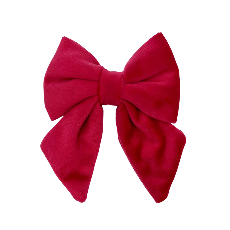 Scarlet Velvet - Dog Sailor Bowtie