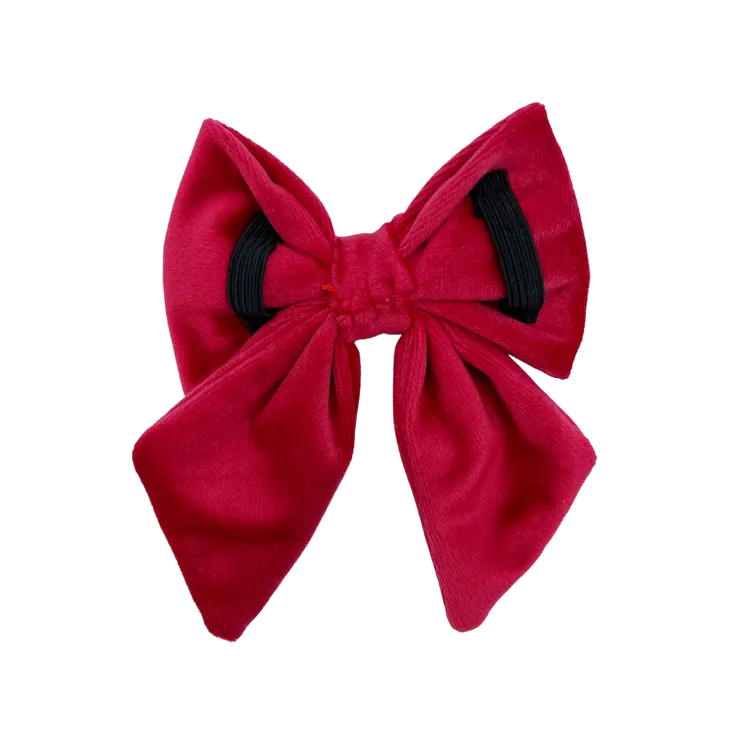 Scarlet Velvet - Dog Sailor Bowtie
