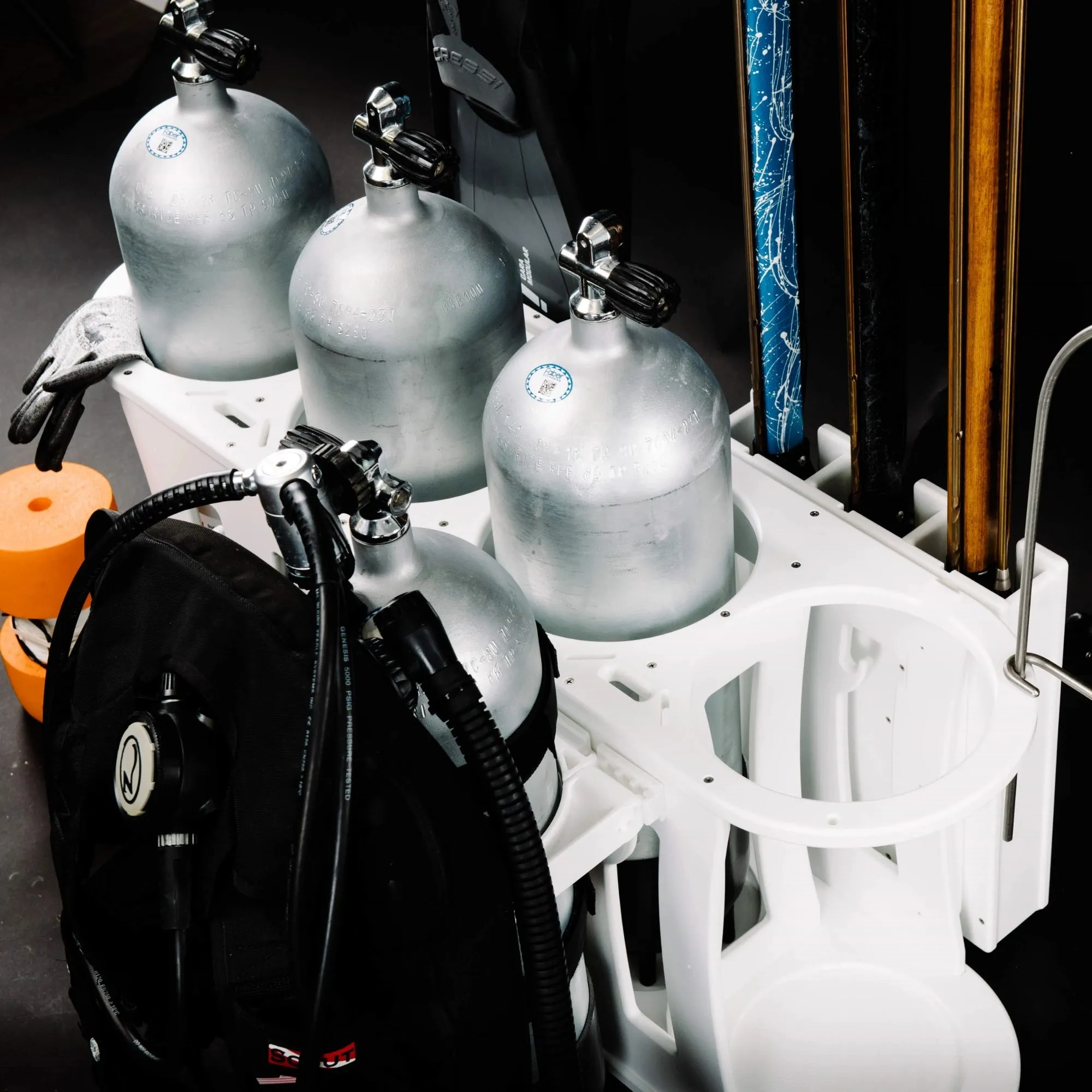 Scuba Tank Rack