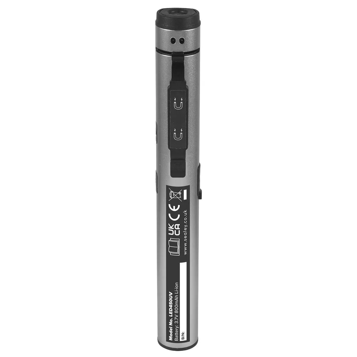 Sealey Penlight Torch with UV 5W COB & 3W SMD LED with Laser Pointer Rechargeable