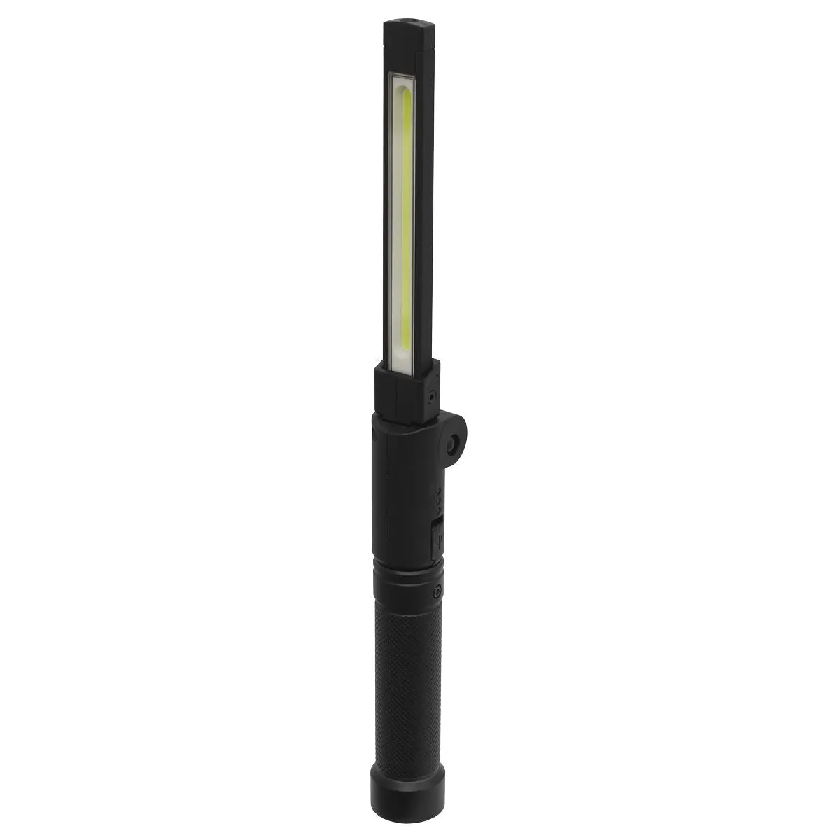 Sealey Rechargeable Aluminium Folding Pocket Light 2 COB & 1 SMD LED