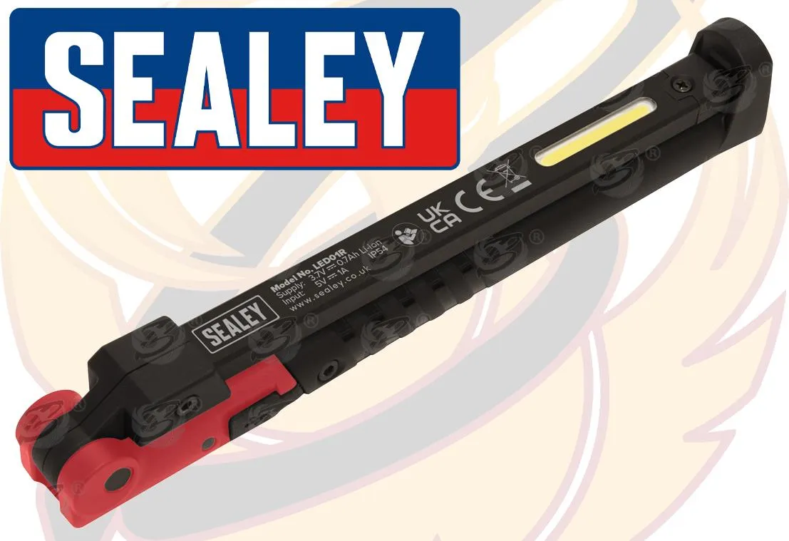 SEALEY RECHARGEABLE SMD LED LI - ION WORK LIGHT ( RED )