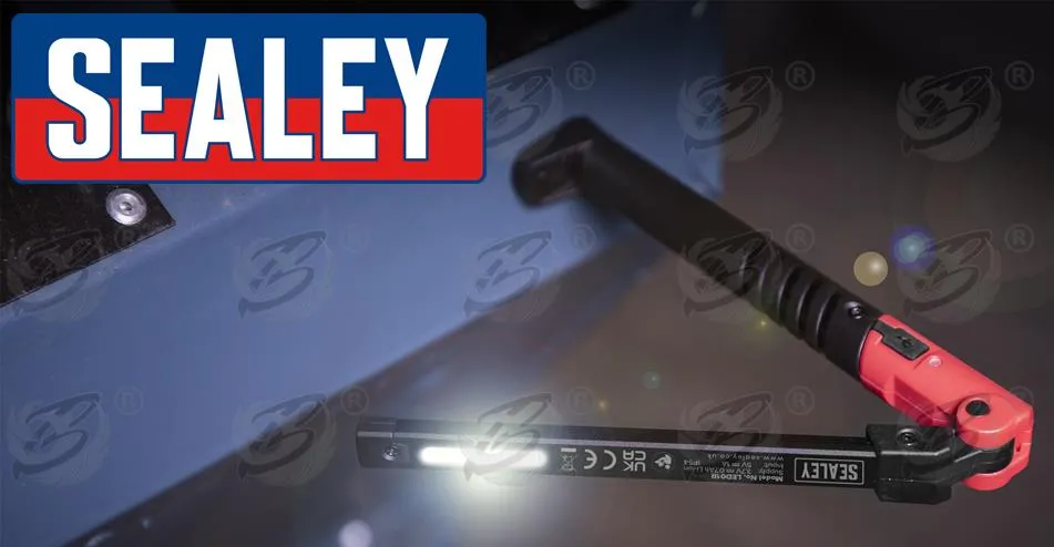 SEALEY RECHARGEABLE SMD LED LI - ION WORK LIGHT ( RED )
