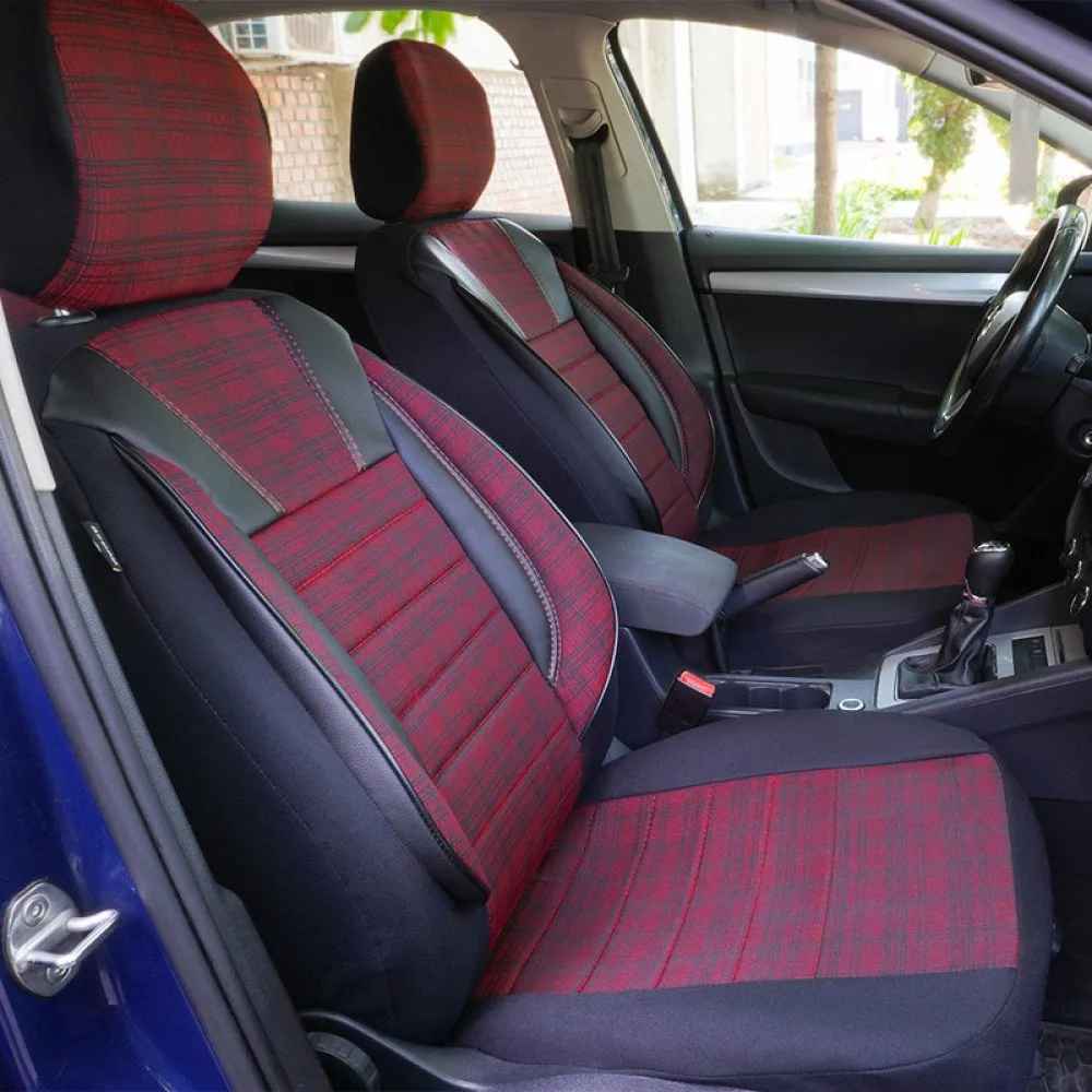 Seat Covers Set Umbrella Luxury, Red