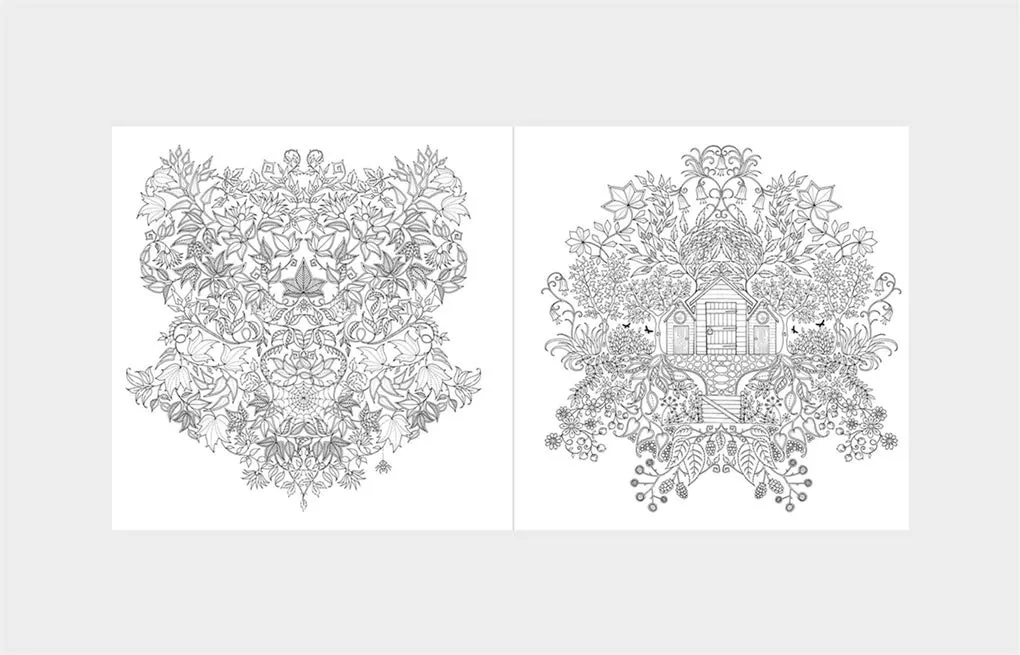 Secret Garden Miniature Coloring Book