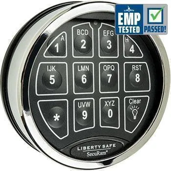 SecuRam TopLit Electronic Lock (Chrome)