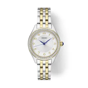 Seiko 29MM Crystal Collection Quartz Watch in Two-Tone Stainless Steel