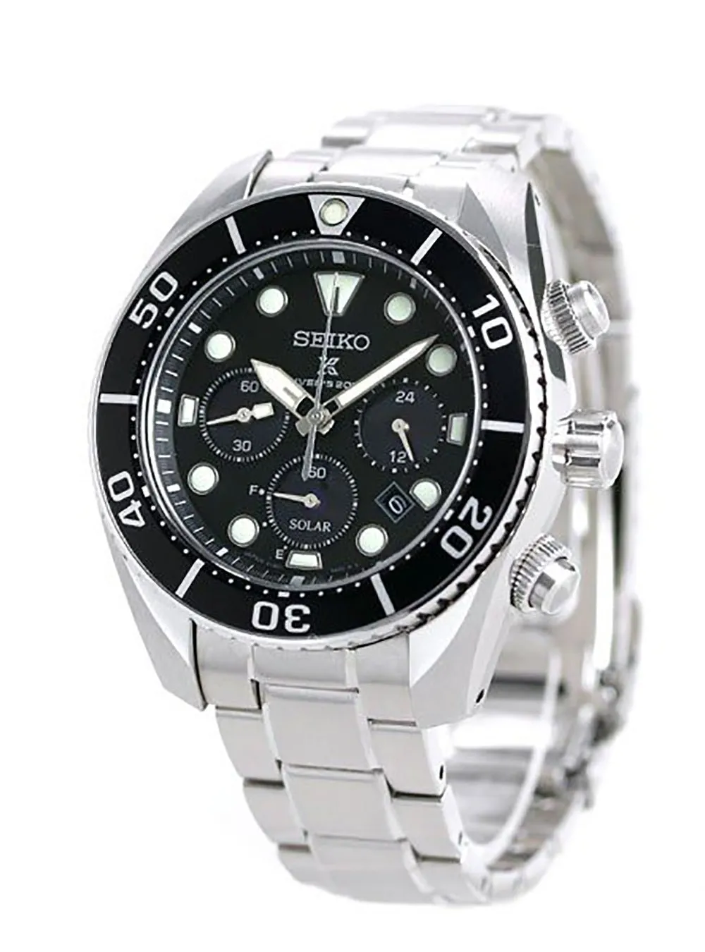 SEIKO PROSPEX DIVER SCUBA SOLAR CHRONOGRAPH SBDL061 MADE IN JAPAN JDM