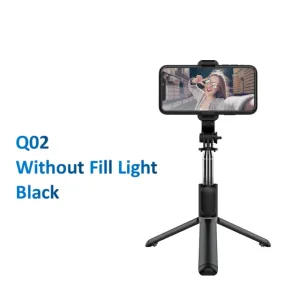 Selfie Stick Extendable Tripod with USB Charging Bluetooth Remote & Supplementary Light Compatible with IOS & Android Phones - 41 inches