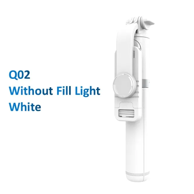 Selfie Stick Extendable Tripod with USB Charging Bluetooth Remote & Supplementary Light Compatible with IOS & Android Phones - 41 inches