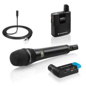 Sennheiser AVX-COMBO SET-3-UK Digital Handheld Wireless Microphone and Lavalier Microphone Combo Set