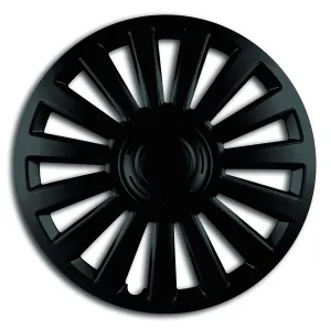 Set 4 Capace Roți 15 inch, Negre, Model Luxury, Mega Drive