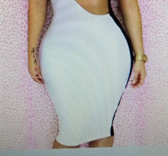 Sexy Black And White Hollow Out Dress