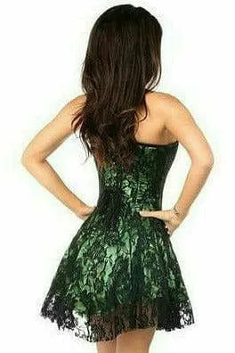 Sexy Green Lace Corset Dress