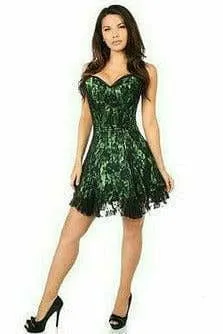 Sexy Green Lace Corset Dress