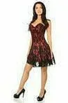 Sexy Red Lace Corset Dress