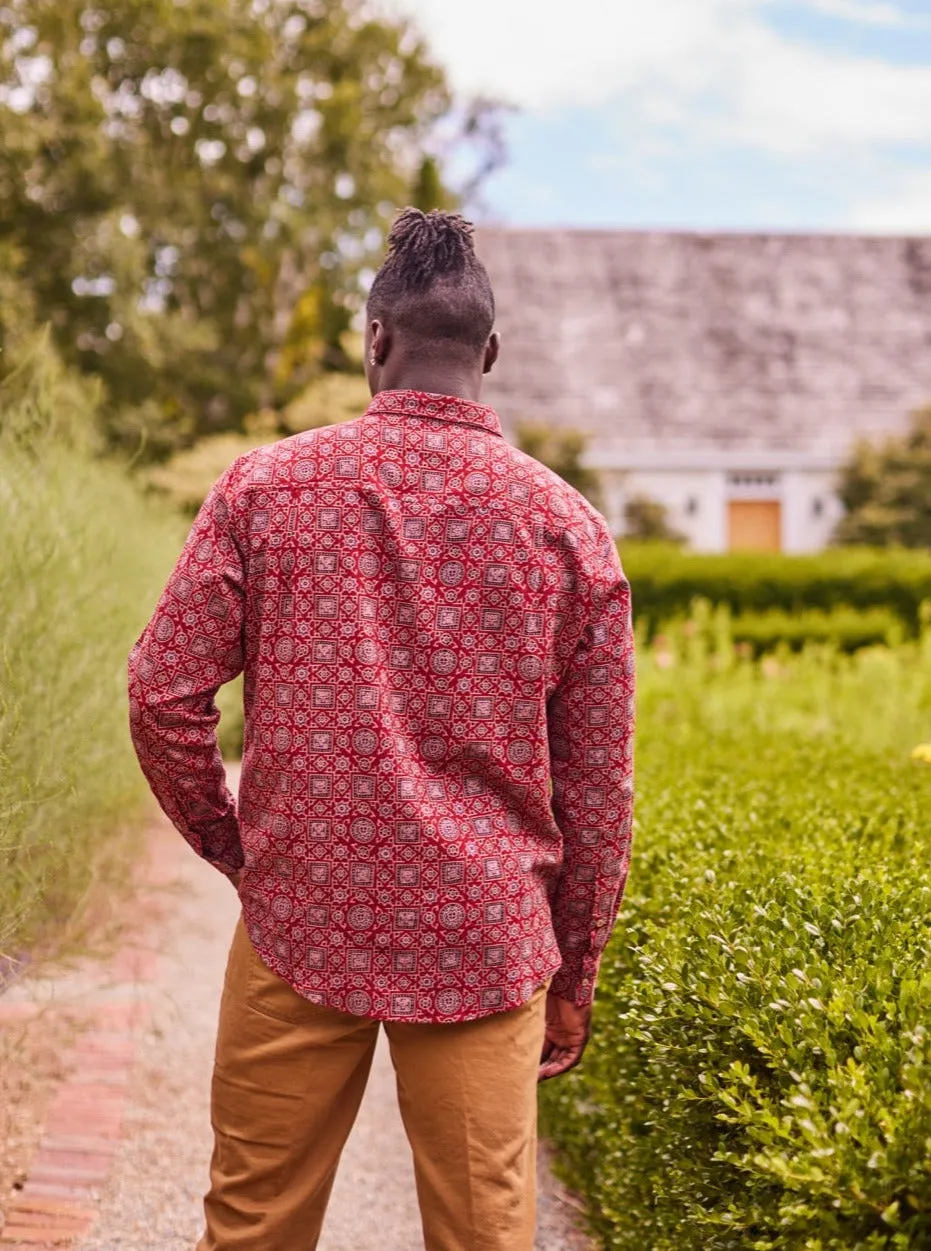 Shaping Journeys Long Sleeve Shirt (hand-block printed)