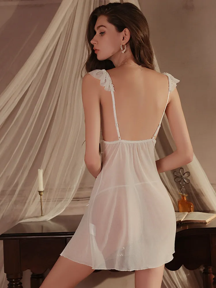 Sheer Lace Dress See Through Dress
