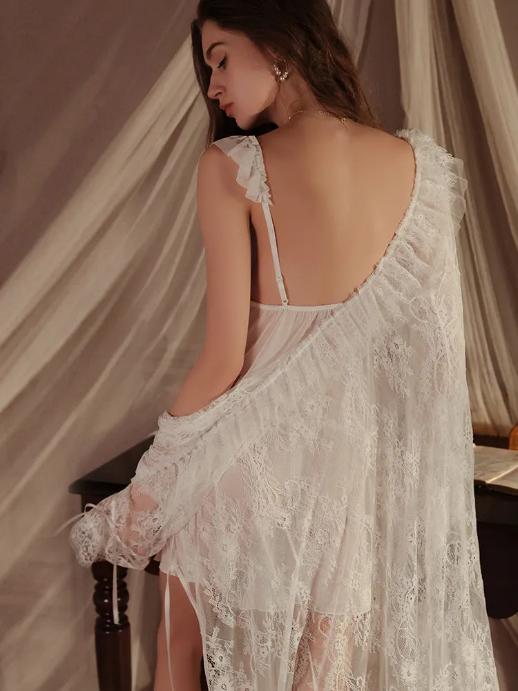 Sheer Lace Dress See Through Dress