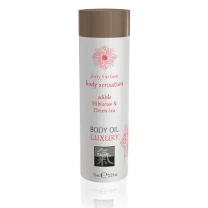 SHIATSU Edible Body Oil - Luxury - Hibiscus & Green Tea 75ml