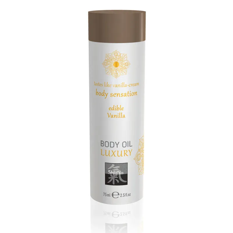 SHIATSU Edible Body Oil - Luxury - Vanilla 75ml