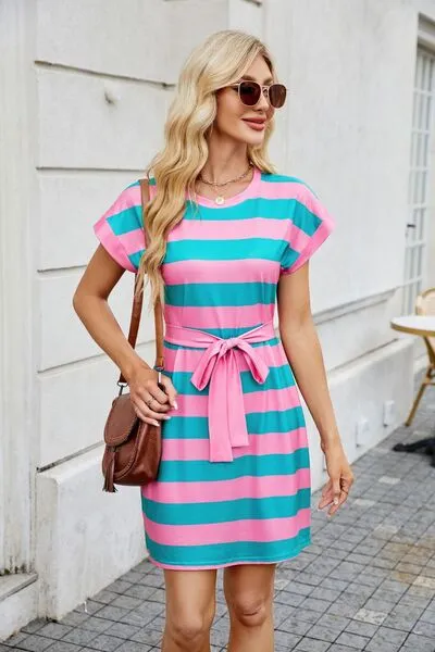 Short Sleeve Mini Tee Dress