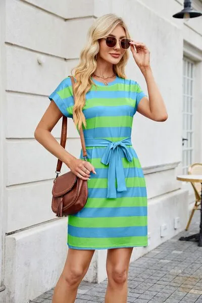 Short Sleeve Mini Tee Dress