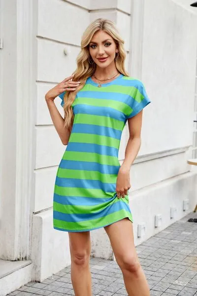 Short Sleeve Mini Tee Dress